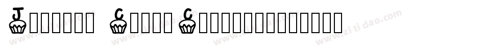 Jellyka CuttyCupcakes字体转换